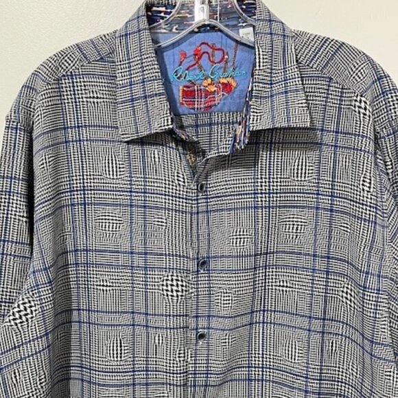 Robert Graham London Eye Classic Fit Long Sleeve Shirt Geometric - Picture 3 of 9